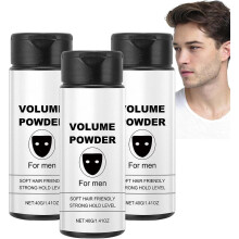 Hair Styling Powder 3 Pack for Men, Strong Hold Texture, Instant Volume Boost, 40g Each