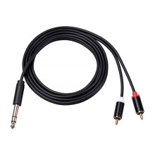 Connettore audio Cavo splitter a Y Linea stereo Testa maschio PVC Lega di alluminio3
