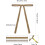 Hanety24Pcs Χακί Βελούδινο Χριστουγεννιάτικο Δέντρο με Φιόγκους και Γιρλάντα Πόρτας, 7
