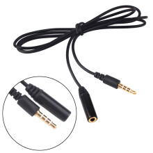 3,5 mm 90 cm 4-polet jack hann-til-hunn øretelefon hodetelefon lydforlengelseskabel 1 m