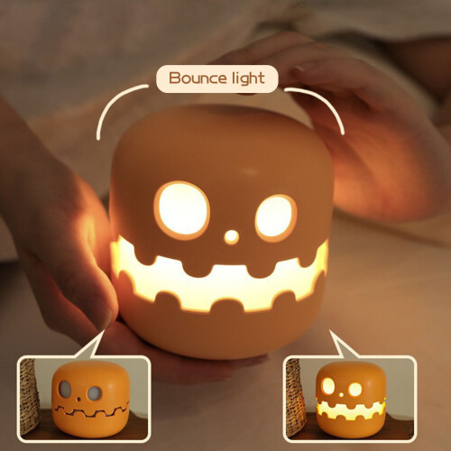Νυχτερινό φως κολοκύθας Hariumiu Halloween με χαμογελαστό πρόσωπο, λειτουργία 2