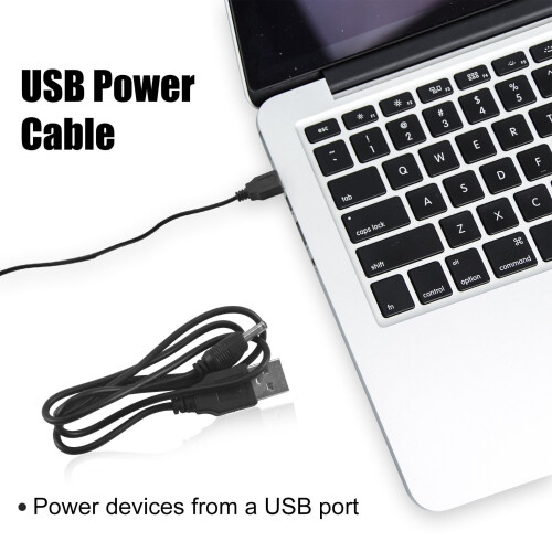 USB til 3,5 mm barrel jack 5V DC strømkabel 1