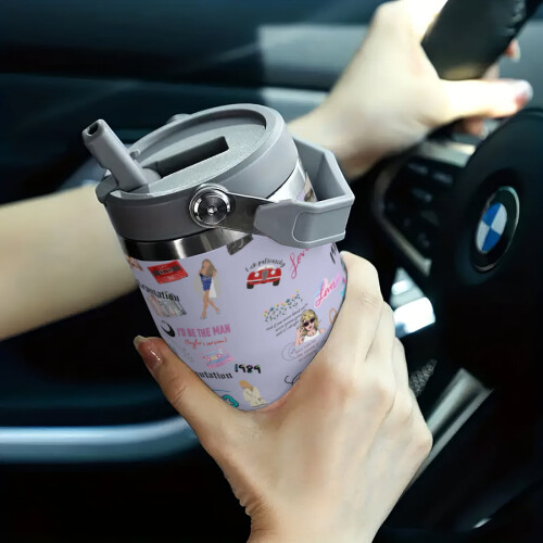 Ποτήρι κινουμένων σχεδίων 30oz για εραστές, κούπα ταξιδιού από ανοξείδωτο ατσάλι 1