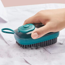 Dish Washing Brush with Liquid Dispensing Design, Multicolor Silicone Scrubber for Kitchen Cleaning