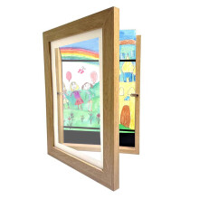 Rame de desen pentru copii Wobythan, 15x11 in, încărcare frontală, compatibile cu proiecte de desen și artă, kaki