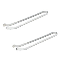 Grillzange zum Wenden von Würstchen, Grillzange, Pinzette, robuste Servierzange, Metall-Grillzange, Küchenzange zum Grillen, 2 Stück