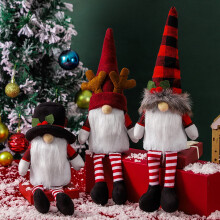 Gnómaigh Nollag Móra Vnanda Plush, Figiúirí Gnómaigh Tomte Sualannach Santa Maisiúcháin Lochlannacha Ornáidí Nollag Gnómaigh Maisiúcháin