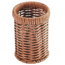 Retro imitatie rotan geweven keuken eetstokjes bestek bestek houder lepelhouder bestek organizer