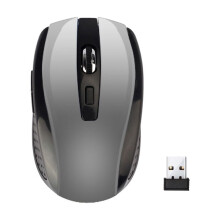 Mouse wireless USB 2.4G, mouse ottico compatto senza fili a 6 pulsanti per PC, laptop, Windows, Mac e Linux.