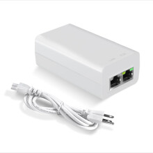 Injector PoE Gigabit 48V15W, Adaptor PoE IEEE802.3af Power Over Ethernet, Injector de alimentare PoE cu un singur port pentru cameră IP