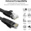 Καλώδιο Ethernet TNP Cat6Flat Cable, Καλώδιο Ethernet Cat68ft, Flat Wire, Καλώδιο Internet δικτύου Cat6Ether - RJ45 3