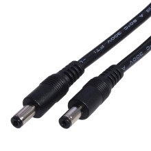 XISAOK50 cm – 5 m DC-strømkabel 5,5 x 2,1 mm hann til 5,5 x 2,1 mm hannkontaktledning