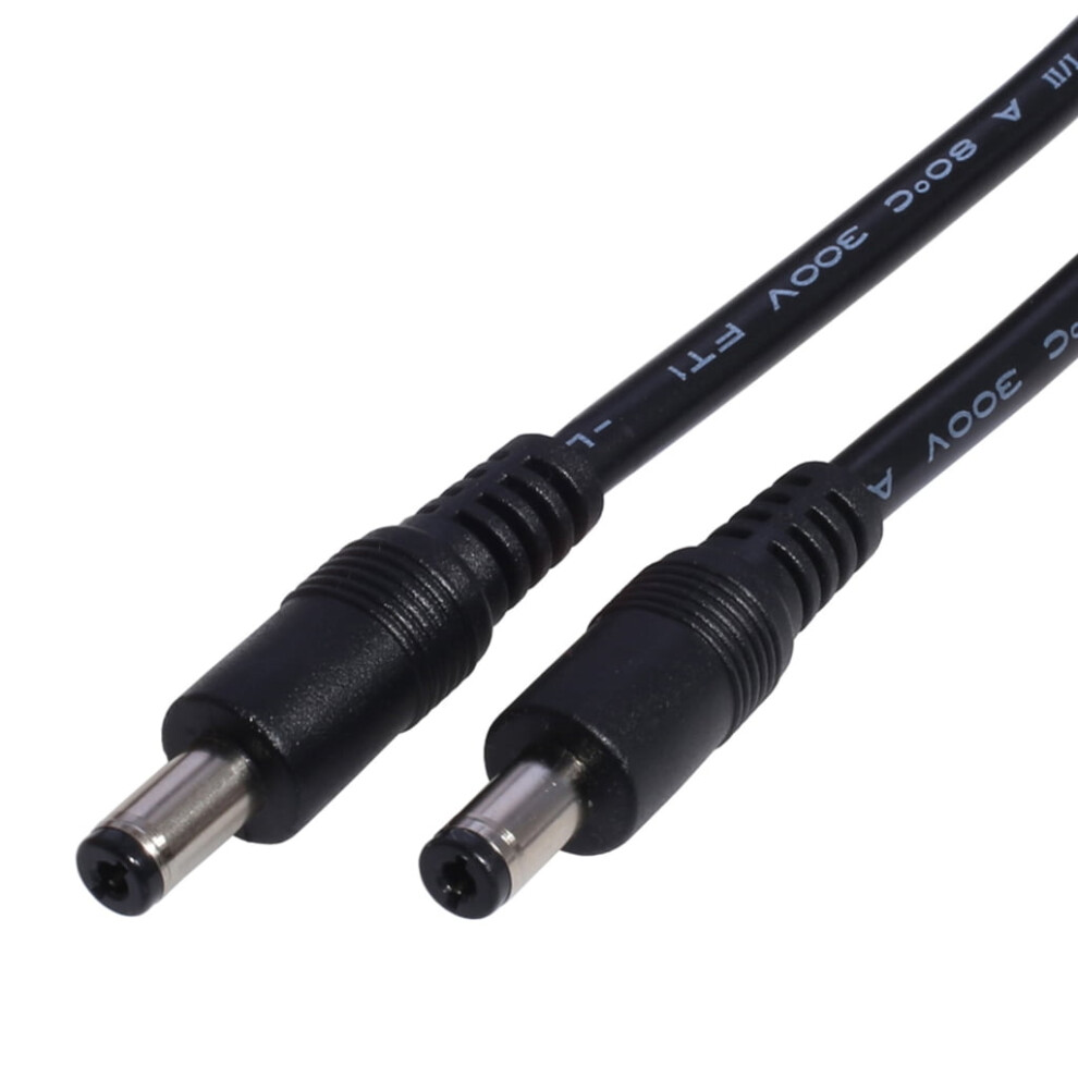Xisaok 50Cm-5M Dc Power Plug Cable Wire 5.5X2.1mm Male To 5.5X2.1mm Male Connector Cord Light 9048212641759