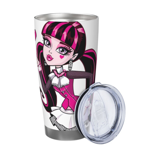 Ποτήρι Monster High20oz, Κούπα ταξιδιού καφέ από ανοξείδωτο ατσάλι με μόνωση κενού, Κούπα 1