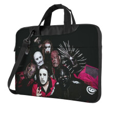 Taška na notebook Slipknot, taška cez rameno na notebook alebo tablet, elegantná, odolná a vodeodolná látka, 13, 14, 15,6 palca, čierna