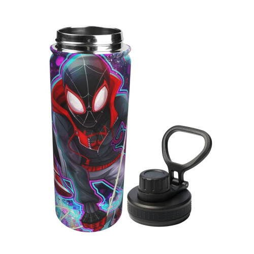 Into The Spider-Verse Sports Θερμός Νερού με Θερμομόνωση από Ανοξείδωτο Ατσάλι, Φορητό Ποτήρι 1