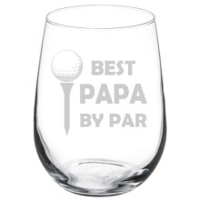 Taça de Vinho "Melhor Papai" da Par - Presente para o Dia dos Pais (500ml sem haste)