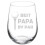 Ποτήρι κρασιού δώρο Best Papa By Par Ημέρα του Πατέρα (17oz χωρίς στέλεχος) 1