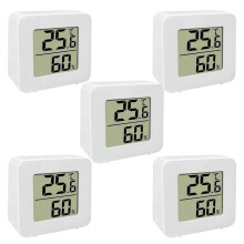 buc Mini Digital LCD Display Temperatură Umiditate Contor Senzor Montat pe Perete Interior Cameră Meteo Gauge Instrumente