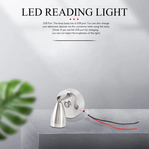 Λάμπες ανάγνωσης LED για τροχόσπιτο, διακόπτης επαφής εσωτερικού φωτισμού 12V με 1