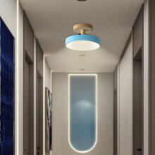 Lampă de tavan LED modernă, reglabilă, cu montare încastrată, compatibilă cu decorul nordic din lemn pentru hol și balcon, corp de iluminat