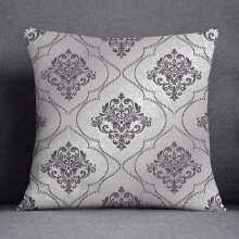 Fețe de pernă din bumbac, in, gri, alb, model floral, decorare casă, față de pernă pătrată, birou, husă de pernă