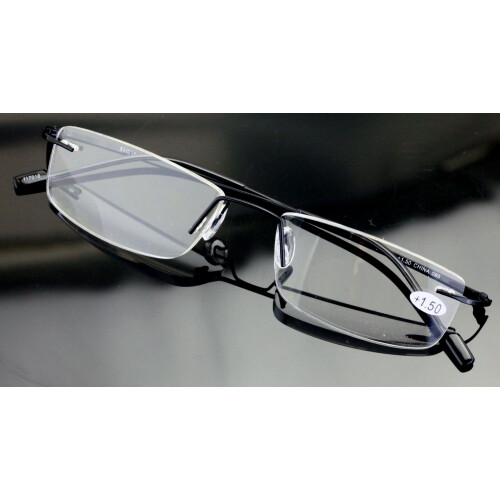 Γυαλιά ανάγνωσης χαμηλού προφίλ, full rimless, ελαφριά, λεπτά και κομψά - Λεπτά, κομψά 1