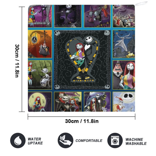 Πετσέτες χεριών The Nightmare Before Christmas 2 τεμάχια, βαμβακερές πετσέτες προσώπου, 1