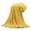 Avtoify 120*200cm Super Soft Warm Solid Warm Micro Plush Fleece Blanket Throw Rug Sofa Bedding Yellow 2
