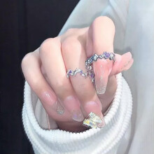 Bague RSAMD Fashion Simple et brillante violette ornée de strass et d'étoiles en cristal, ajustable Rijo-A1