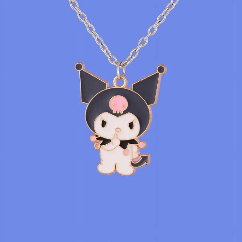 Κολιέ Kuromis Κράμα Ανδρικά Γυναικεία My Melodys HelloKittys Ασπρόμαυρο Μενταγιόν Κοσμήματα 2