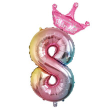 Décoration en forme de chiffre Qdahuk pour fête d'anniversaire, célébration d'anniversaire de mariage, 100 cm