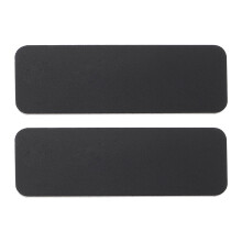 Mizh2Pcs Plastic DIY Naamplaatjes Blanco Naamplaatjes Naambadges voor Kantoor en School (Zwart)