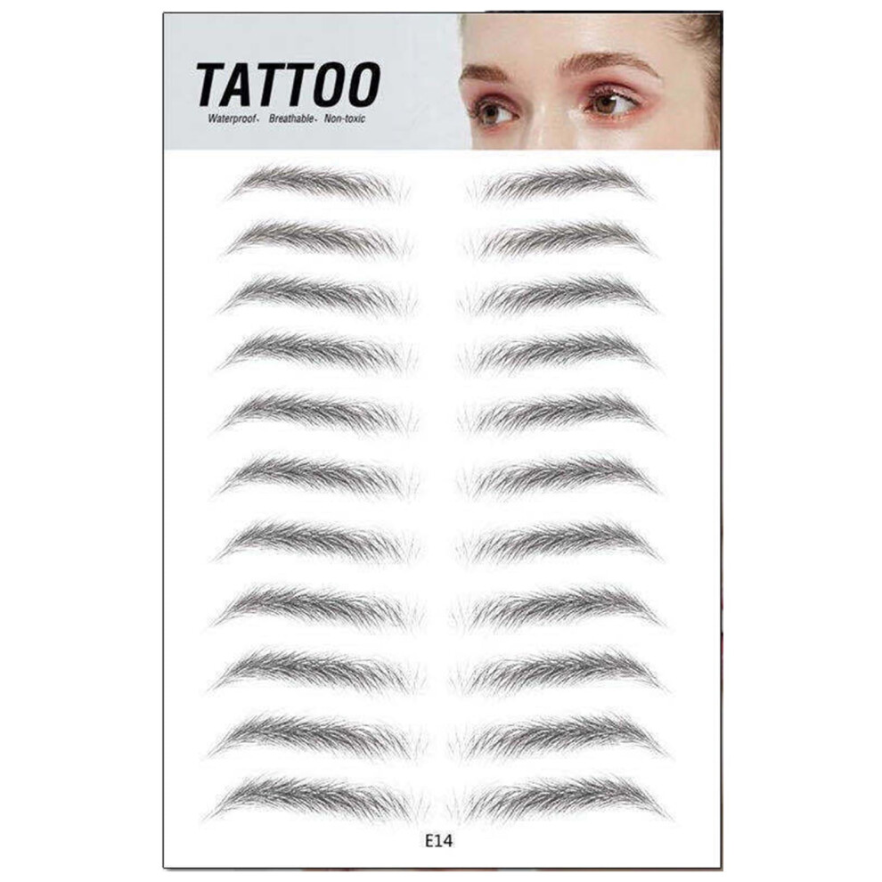 XM Culture Eyebrow Sticker Waterproof Hair-Like 3D Long Lasting Eyebrows Tattoo Makeup Patches for Female
