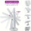 CKLXNGT1pc Τριπλός καθρέφτης μακιγιάζ με φωτισμό LED, μεγέθυνση 2x/3x, πλευρικά πάνελ για 6