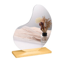 Ruhiku GW Fashion onregelmatige acrylspiegel voor op het bureau, make-upspiegel voor op het bureau