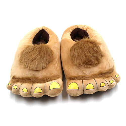 Ανδρικές παντόφλες Big Feet Furry Monster Adventure Άνετες, Ζεστές, Πρωτότυπες, Χειμερινές 1