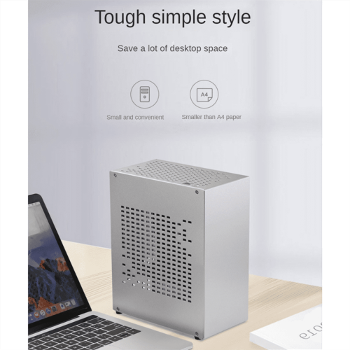 A07 Mini ITX Computer Case Chassis HTPC Host USB3.0 Enclosure Personal Desktop Box White 2