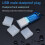 Xinyolin USB Cover Anti-dust Protective PE Mini USB-A Protective Sleeve for U Disk 1