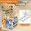 Under Sink Organizer, Height Adjustable, 2 Tier Pull Out Drawer Cabinet Storage for Kitchen Bathroom, 2 Pack, White 8