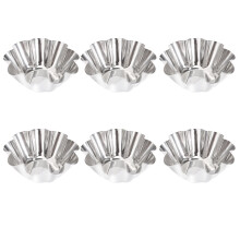 Egg Tart Wrapper 12Pcs Stainless Steel Mini Tart/Pie Pans
