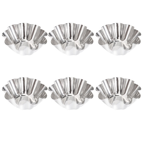 Egg Tart Wrapper 12Pcs Stainless Steel Mini Tart/Pie Pans