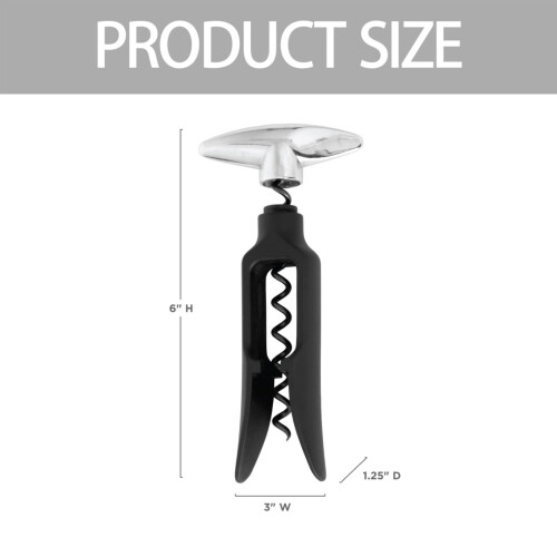 Εκκαθάριση Poaug Wine Saver! Σετ ανοιχτήρι Twister με κόπτη αλουμινίου, εργονομικό 1
