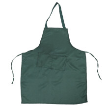 Avental com 2 bolsos, alça de pescoço ajustável, para restaurantes e cozinhas domésticas, 60x85cm (verde escuro).