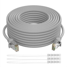 Ethernetový kabel Cat6, 18,2 m/šedý, patchcord (6,5-91 m, 4 barvy na výběr), POE Cat6, vysokorychlostní síť