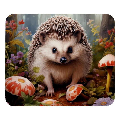 Χαριτωμένο Mouse Pad σε σχήμα μανιταριού σκαντζόχοιρου - Λεία επιφάνεια, χοντρή