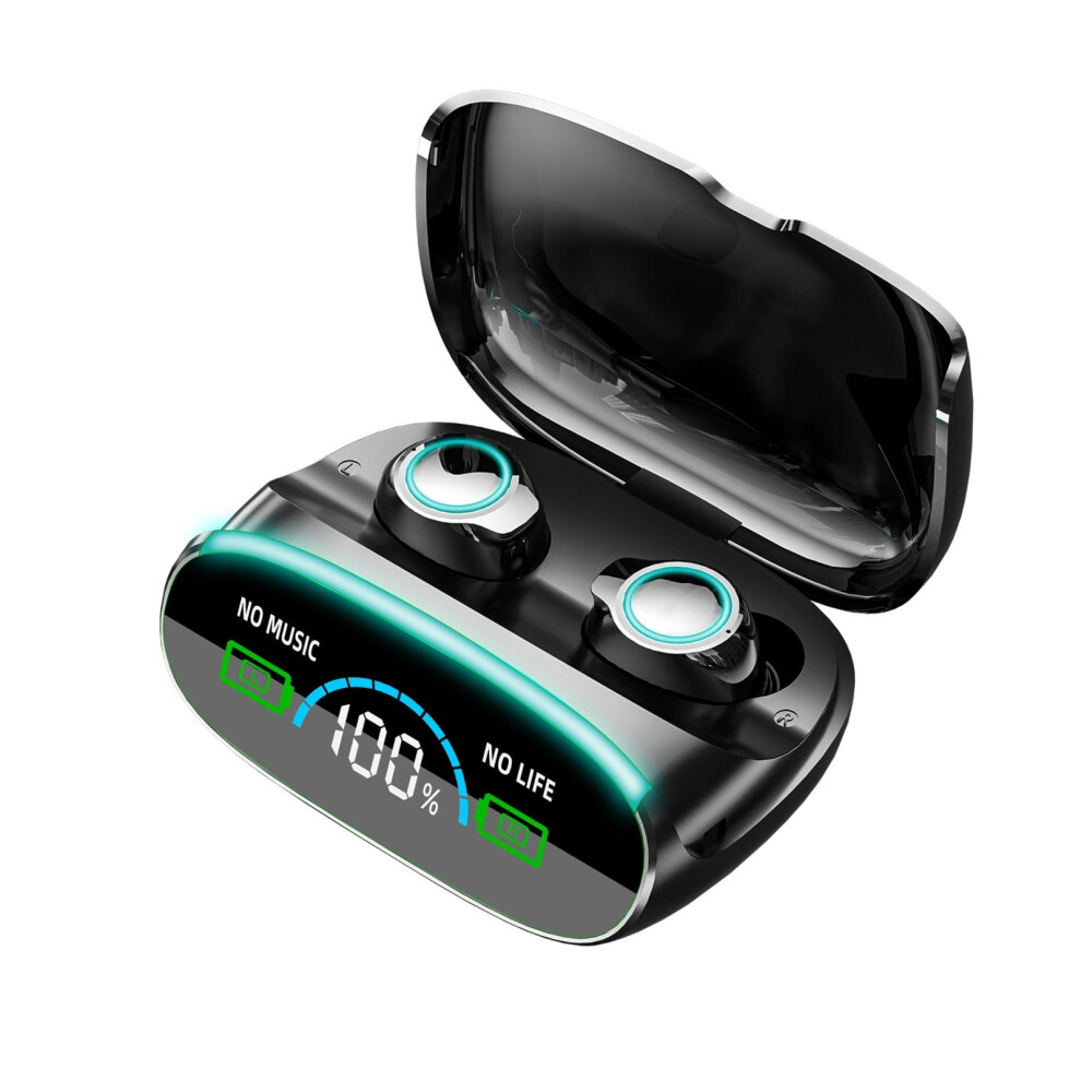 Zeceouar Mirror Headphones With Led Breathing Lamp, Aperture Color Display, Wireless Bluetooth 5.2 Earbuds Ipx7 - Compatible With Xxx 9191629521012