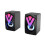 SUSUchens1Pair Μίνι ηχεία υπολογιστή με εφέ φωτισμού RGB Φορητά ενσύρματα ηχεία 8