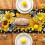 Βάζο με ηλιοτρόπιο Buffalo Plaid Sunshine Summer Table Runner, Διακόσμηση τραπεζαρίας κουζίνας για 2
