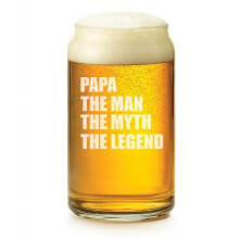 Copo de cerveja de 473 ml (16 oz) Papai, o Homem, Mito, Lenda, Avô